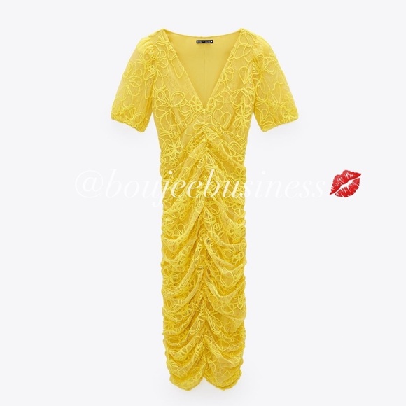 ZARA Embroidered Dress - Picture 4 of 6